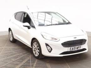 Ford Fiesta 1.0 EcoBoost Titanium Navigation 100 PS Automatic 1 Owner From New Hatchback Petrol Frozen White at Gliddon Cars Brixham