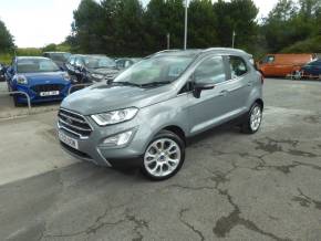 Ford Ecosport 1.0 EcoBoost Titanium Navigation 125 PS 1 Owner From New Very Low Miles!! Hatchback Petrol Solas Silver at Gliddon Cars Brixham