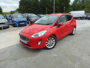 Ford Fiesta 1.0 EcoBoost Titanium Navigation 100 PS Automatic 1 Owner From New Hatchback Petrol Race Red at Gliddon Cars Brixham