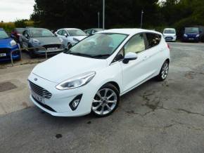 Ford Fiesta 1.0 EcoBoost Titanium X Navigation 125 PS Automatic 1 Owner From New Hatchback Petrol Frozen White at Gliddon Cars Brixham