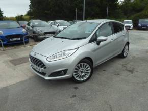 Ford Fiesta 1.0 EcoBoost Titanium 100 PS Zero Road Tax Very Low Miles!! Hatchback Petrol Moondust Silver at Gliddon Cars Brixham