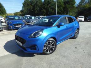 Ford Puma 1.0 EcoBoost Hybrid mHEV ST-Line Navigation 125 PS 1 Owner From New Hatchback Petrol Desert Island Blue at Gliddon Cars Brixham