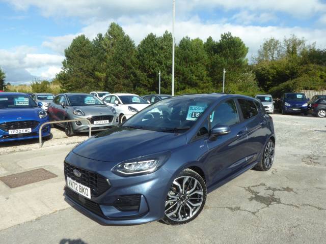 Ford Fiesta 1.0 EcoBoost Hybrid mHEV ST-Line X Edition Navigation 125 PS 1 Owner From New Hatchback Petrol Chrome Blue