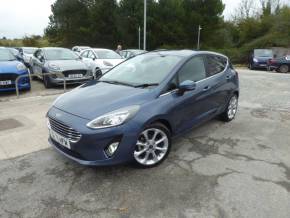 Ford Fiesta 1.0 EcoBoost Hybrid mHEV Titanium X Navigation 125 PS Automatic 1 Owner From New Hatchback Petrol Chrome Blue at Gliddon Cars Brixham