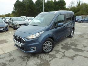 Ford Tourneo Connect 1.5 EcoBlue Titanium 120 PS 1 Owner From New MPV Diesel Chrome Blue at Gliddon Cars Brixham