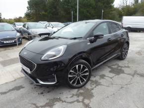 Ford Puma 1.0 EcoBoost Hybrid mHEV ST-Line Vignale Navigation 155 PS 1 Owner From New Hatchback Petrol Agate Black at Gliddon Cars Brixham