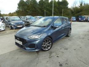 Ford Fiesta 1.0 EcoBoost ST-Line Navigation 100 PS 1 Owner From New Hatchback Petrol Chrome Blue at Gliddon Cars Brixham