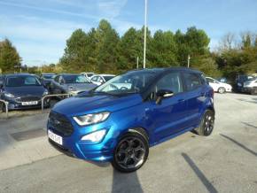 Ford Ecosport 1.0 EcoBoost ST-Line Navigation 125 PS 1 Owner From New Hatchback Petrol Desert Island Blue at Gliddon Cars Brixham