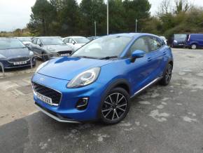 Ford Puma 1.0 EcoBoost Titanium Navigation 125 PS Automatic 1 Owner From New Hatchback Petrol Desert Island Blue at Gliddon Cars Brixham