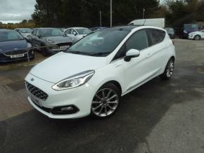 Ford Fiesta-Vignale 1.0 EcoBoost Navigation 125 PS 2 Owners From New Hatchback Petrol Frozen White at Gliddon Cars Brixham