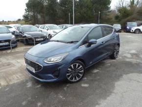 Ford Fiesta 1.0 Ecoboost Hybrid mHEV Titanium X 125 PS Hatchback Petrol Chrome Blue at Gliddon Cars Brixham