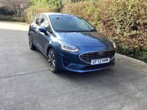 Ford Fiesta 1.0 EcoBoost Hybrid mHEV Titanium X Navigation 125 PS Automatic 1 Owner From New Hatchback Petrol Chrome Blue at Gliddon Cars Brixham